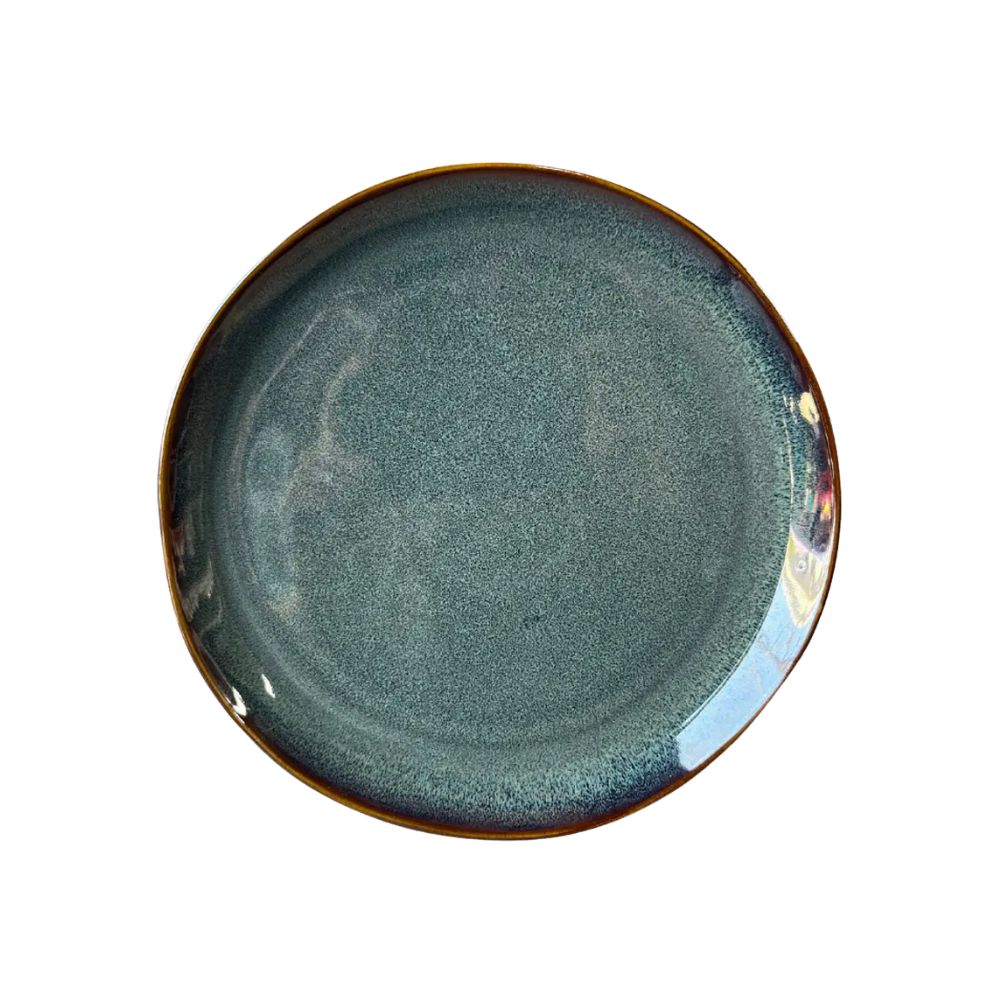 PLATO 21.5 CM VERDE PETROLEO
