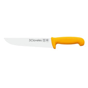 CUCHILLO CARNICERO 18 CM AMARILLO #1383 3 CLAVELES