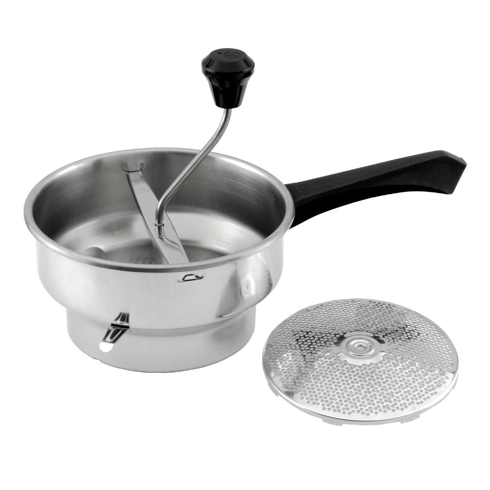 PASAPURÉS PROFESIONAL INOX 20 CM 2.5 LTS MANGO PLASTICO 2 DISCOS ILSA