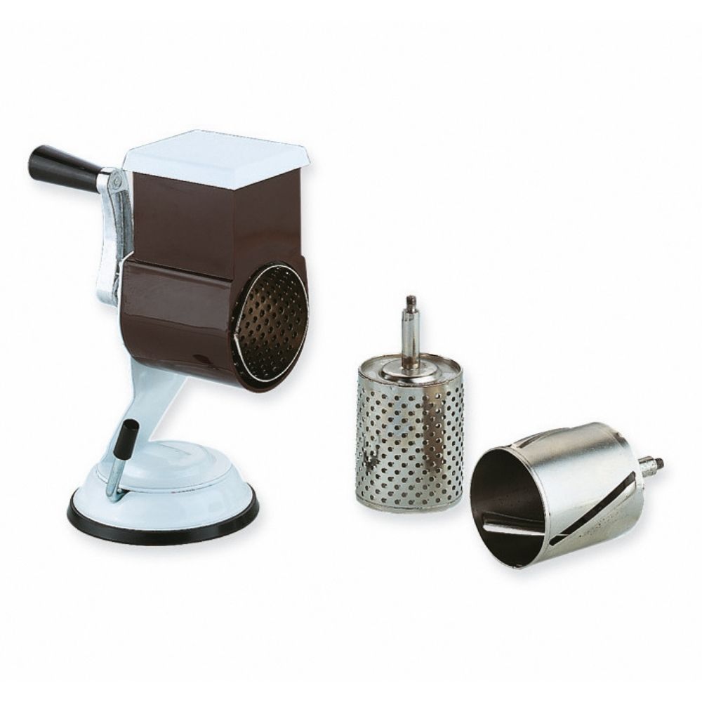 RALLADOR 2 BOMBOS INOX + VENTOSAS ILSA