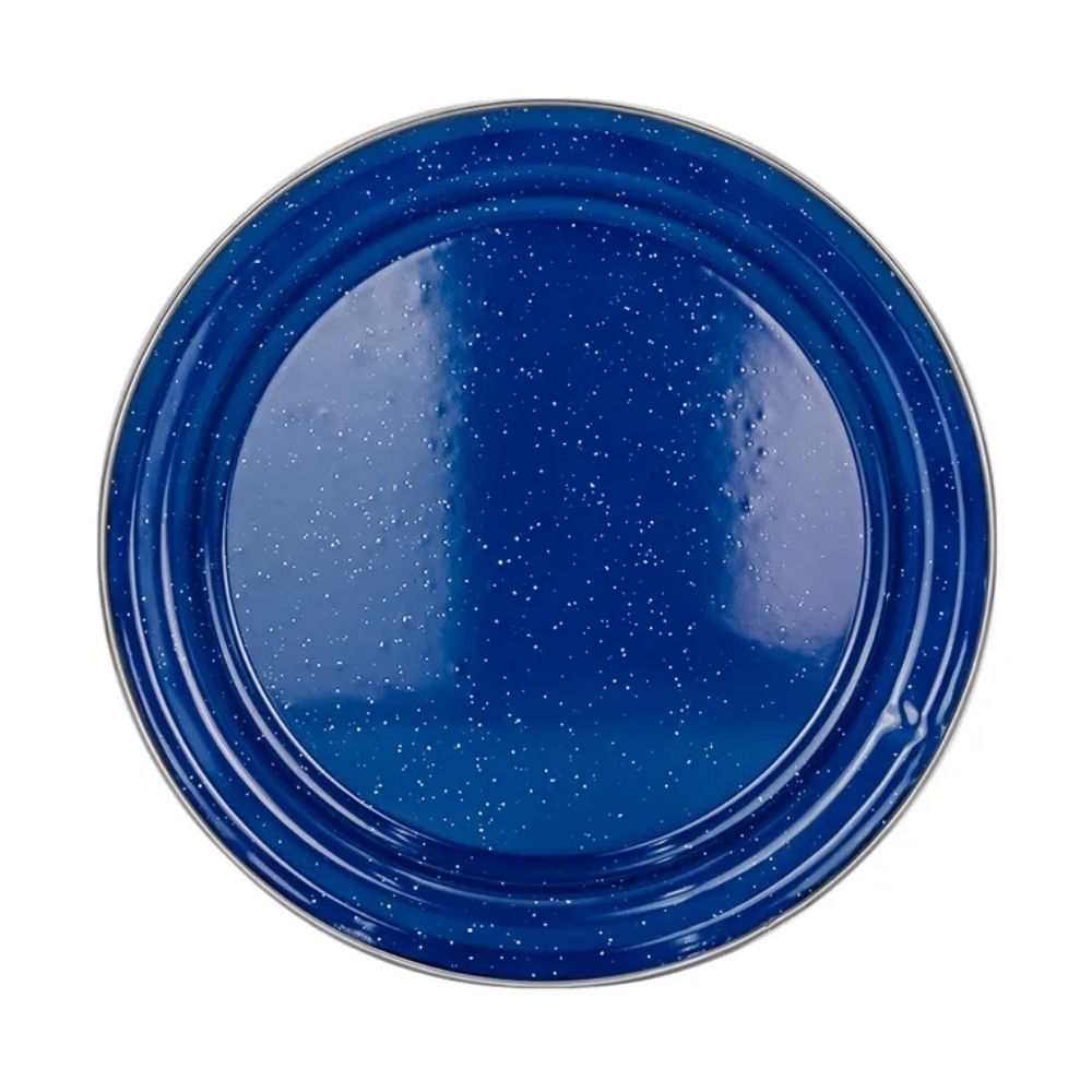 PLATO ENLOZADO 26 CM AZUL RUSTIK CINSA