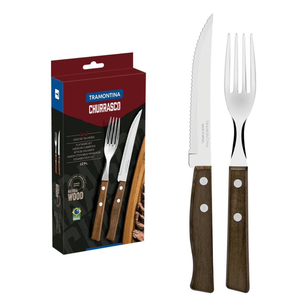 JUEGO ASADO 12 PZAS 22299/009 TRAMONTINA
