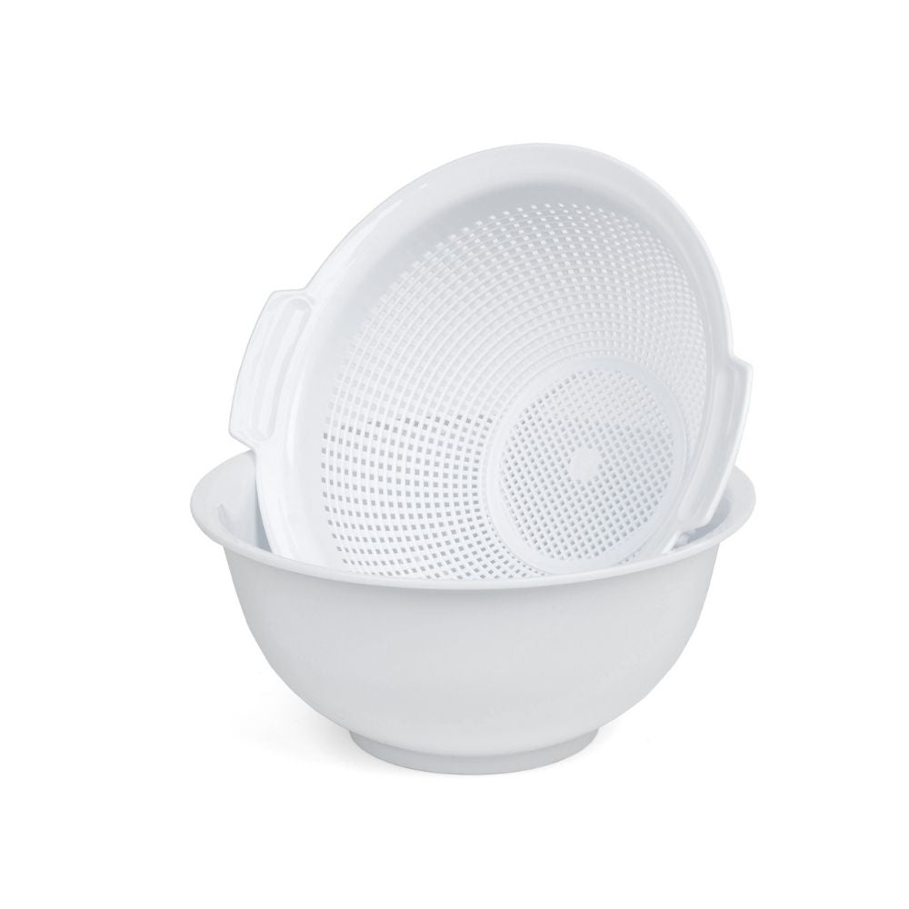 SET BOWL + ESCURRIDOR 23.5CM #01076 ARAVEN