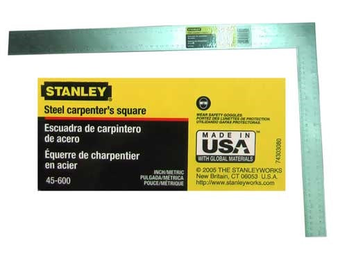 ESCUADRA CARPINTERO 12" STANLEY 45-600