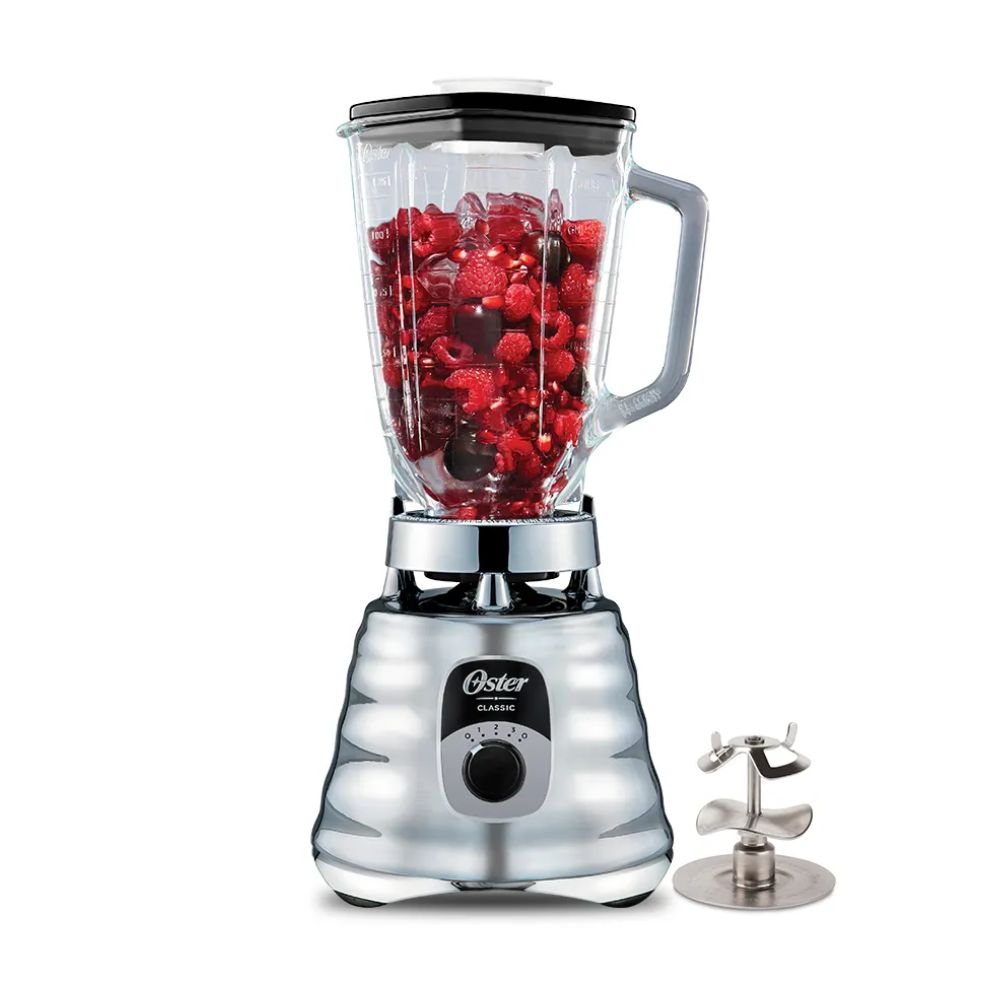 LICUADORA CLASICA CROMADA 3 VELOCIDADES BLST4655 OSTER