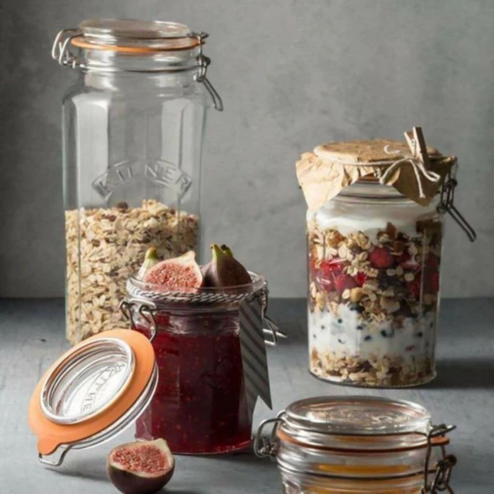 FRASCO FACETEADO CIERRE CLIP 0.45 LT KILNER