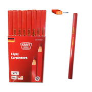 LAPIZ CARPINTERO NEGRO BOHRER 1 UNIDAD