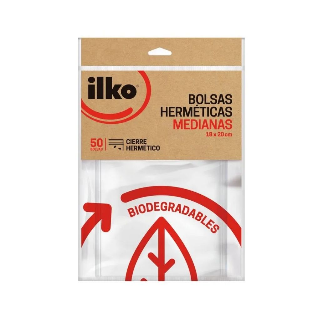 BOLSA HERMETICA 18X20 CM (50 UNID) MEDIANA ILKO