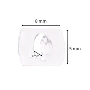 SET 20 CLIPS DECORATIVOS TRANSPARENTE COMMAND 3M