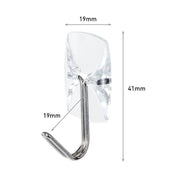 SET 3 GANCHOS COLGAR TRANSPARENTE GANCHO ALAMBRE COMMAND 3M