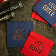 SET 12 SERVILLETAS VIVA CHILE ROJO/AZUL INDIGO DE PAPEL