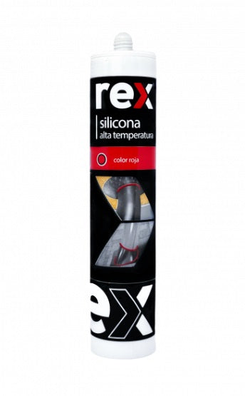 SILICONA ROJA ALTA TEMPERATURA 300 ML REX