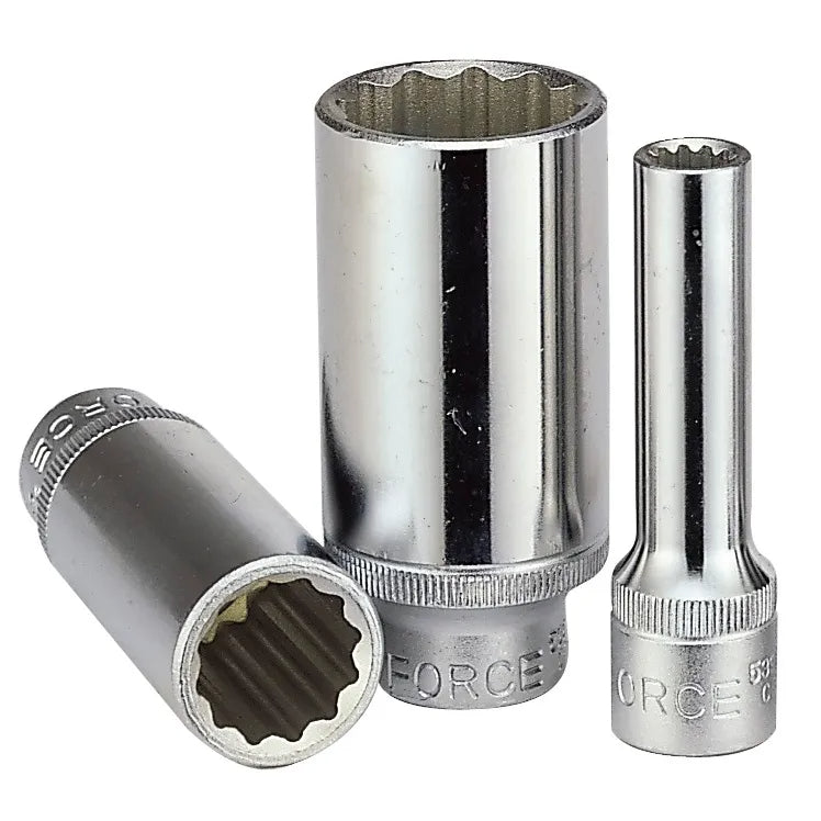 DADO LARGO POLIGONAL FORCE []3/8" X 12 MM