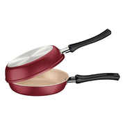 SARTEN TORTILLA DOBLE 20 CM ROJO NAPOLI TRAMONTINA