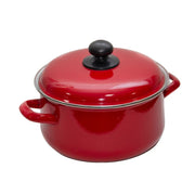 CACEROLA ENLOZADA 24 CM ROJO CONDOR