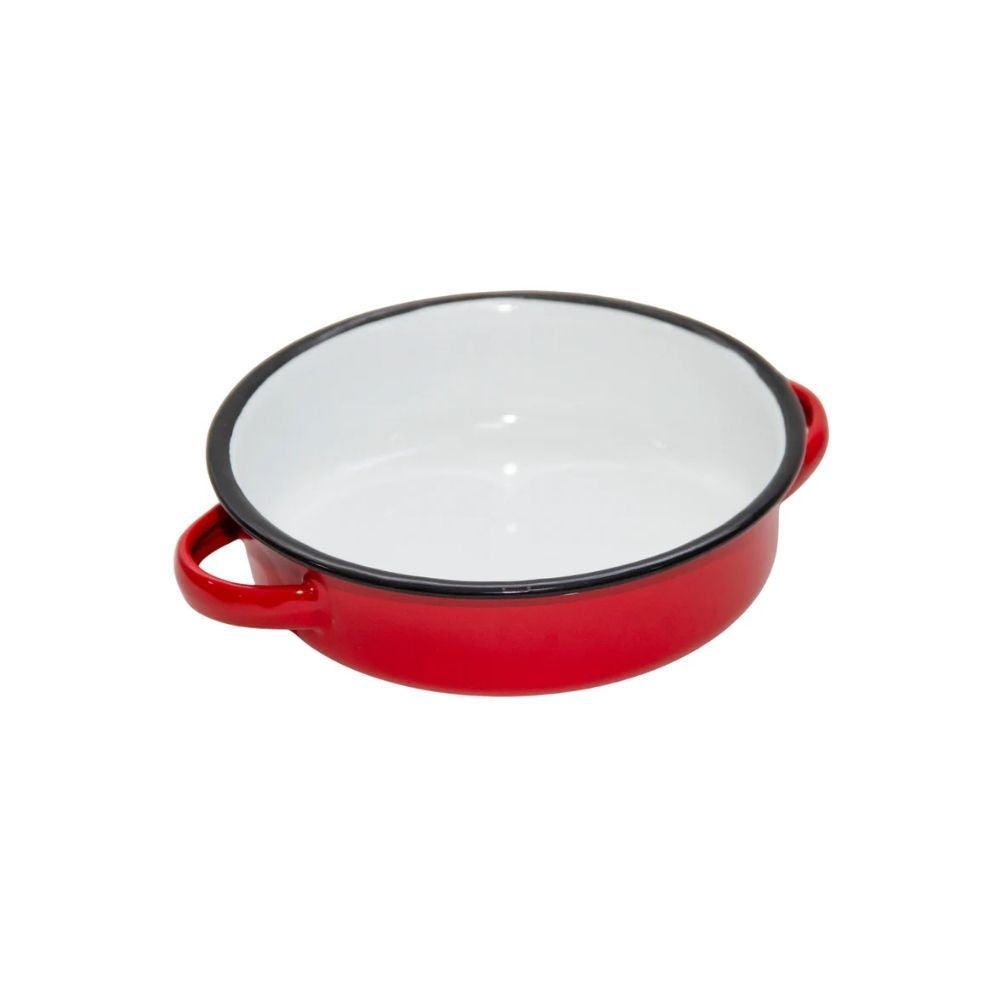 PAILA ENLOZADA 16 CM ROJA CONDOR