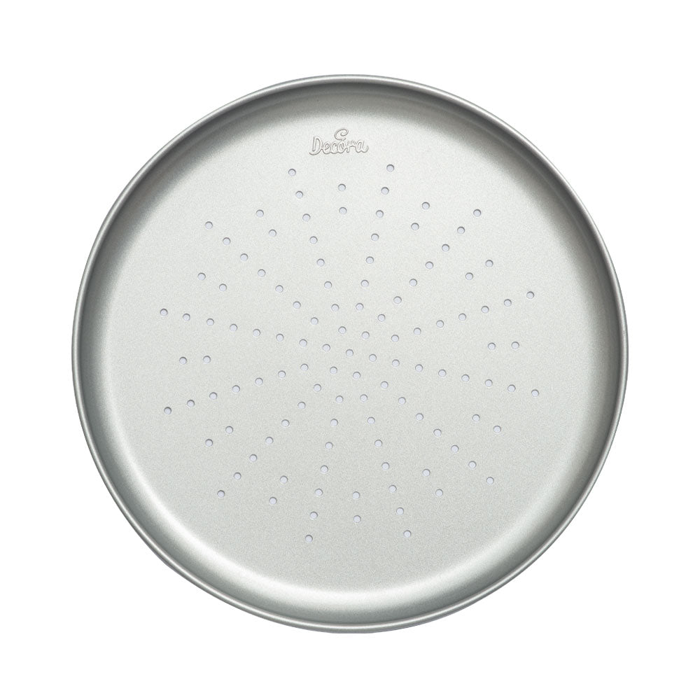 MOLDE PIZZA BASE PERFORADA ANTIAD 32CM DECORA