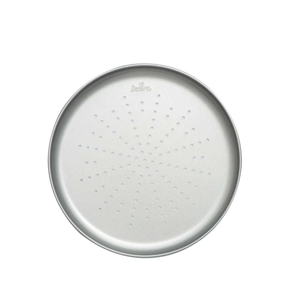 MOLDE PIZZA BASE PERFORADA ANTIAD 28CM DECORA