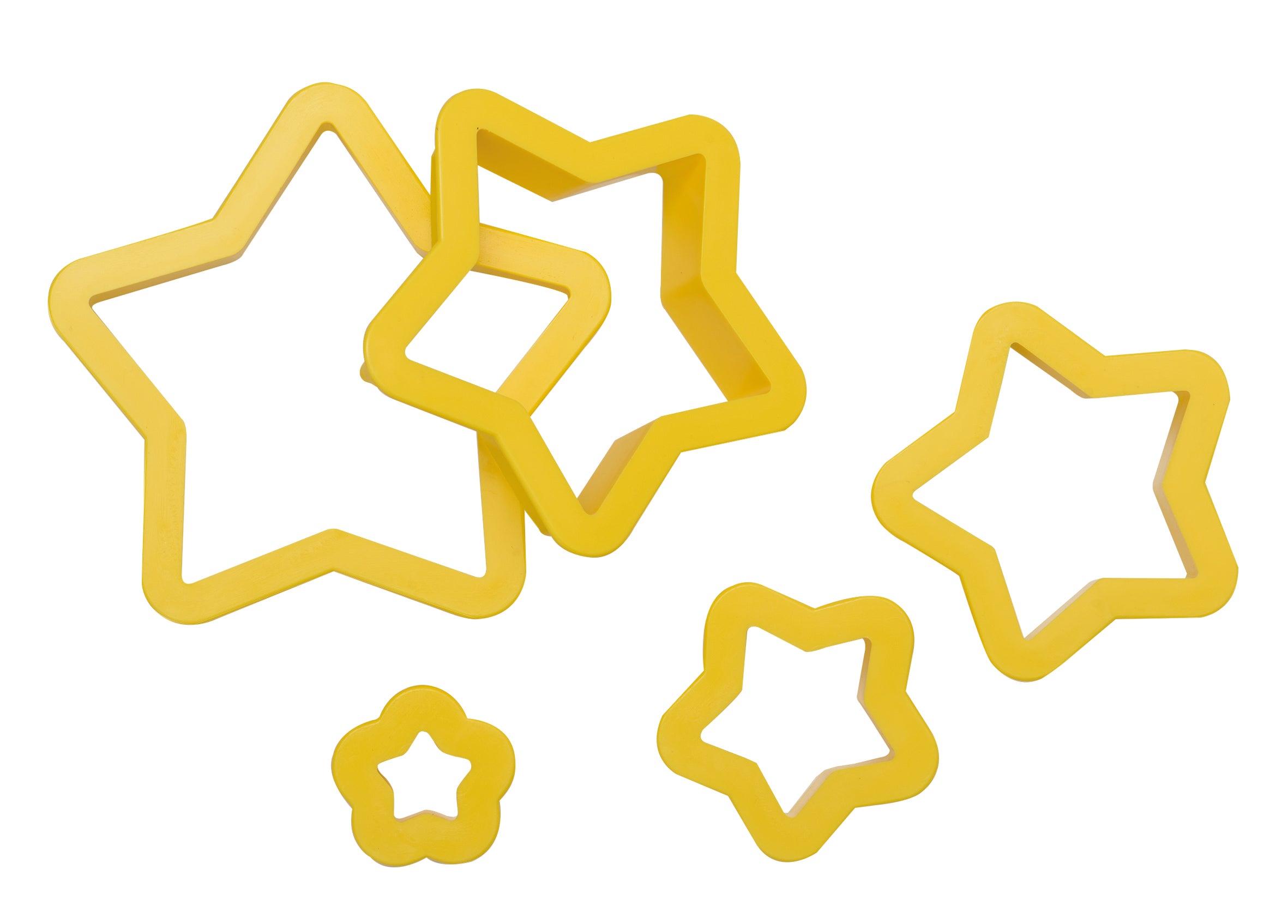 SET 5 CORTA GALLETA ESTRELLAS DECORA