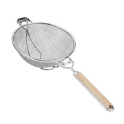 COLADOR 23 CM MANGO MADERA METALTEX