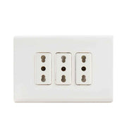 TOMA CORRIENTE TRIPLE 2P+T 10/16A BLANCO CASTILLO