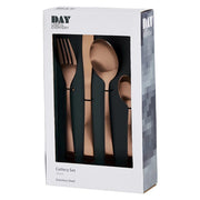 SET CUBIERTOS 16 PCS INOX COBRE DAY