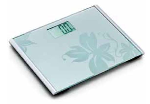 BALANZA DIGITAL 200KG P/BAÑO CRISTAL-FLOWER ILSA