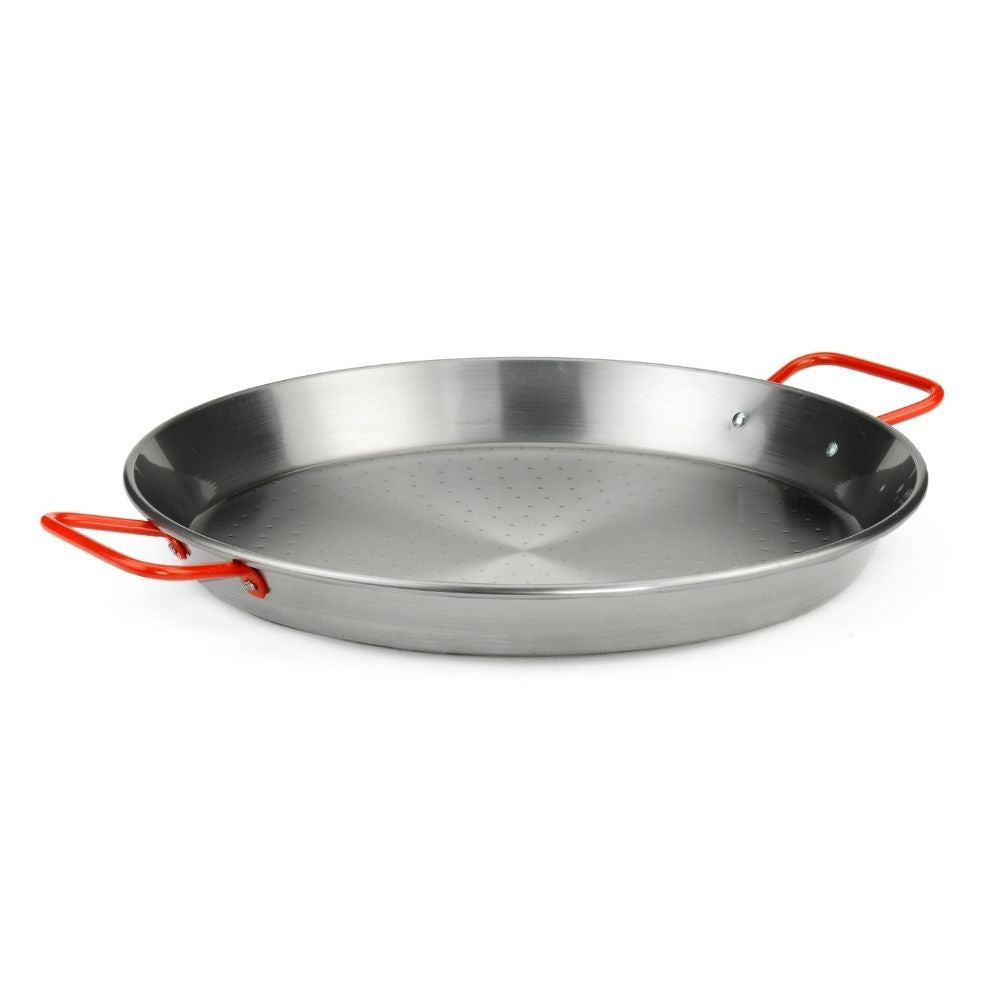 PAELLERA ACERO PULIDO 38 CM 8 RACIONES ILSA