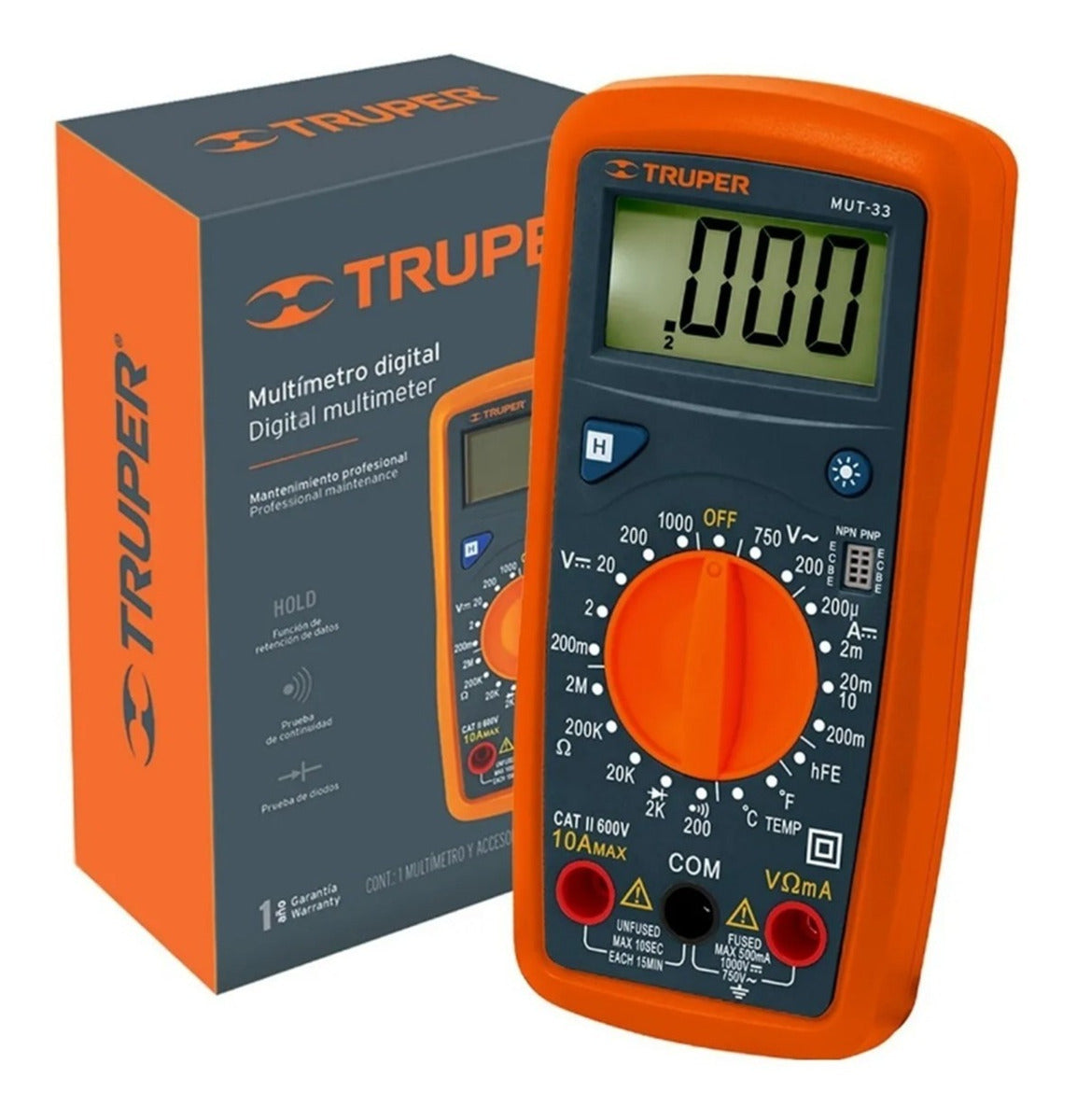 MULTITESTER DIGITAL TRUPER MUT-33 PROF #10401