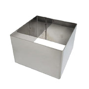 MOLDE CUADRADO INOX 10 X 6 CM ILSA