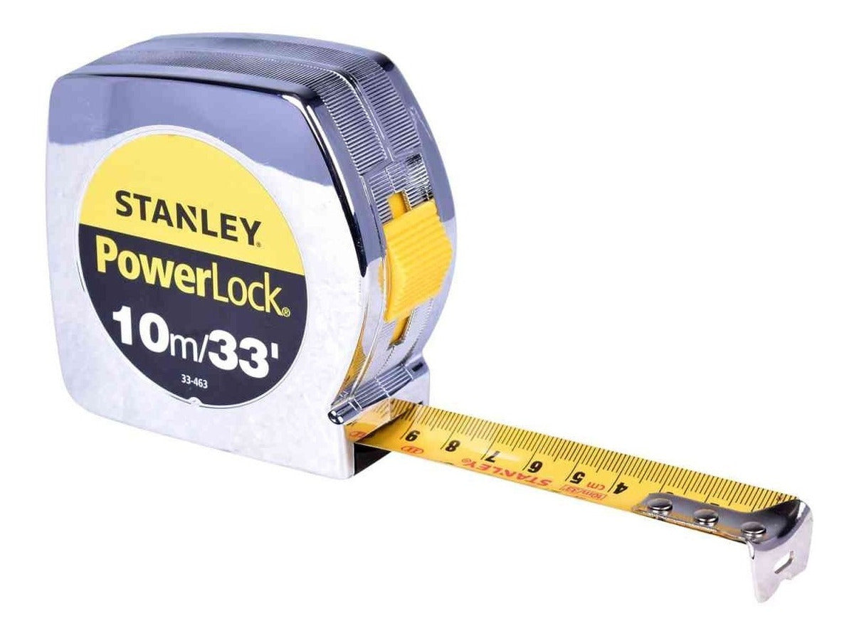 HUINCHA MEDIR STANLEY 10 MT 33-463 CROMADA
