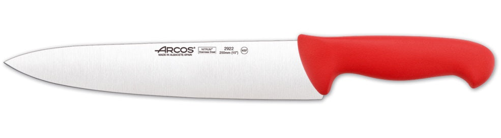CUCHILLO CARNICERO 25 CM ROJO 2922 ARCOS