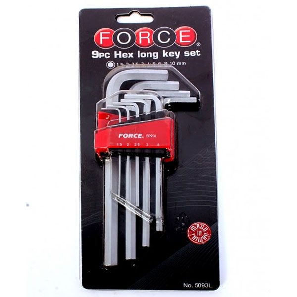 JUEGO LLAVE ALLEN FORCE 1.5 A 10 MM LARGA 5093L