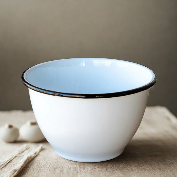 BOWL 22 CM ENLOZADO BLANCO