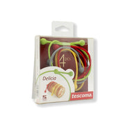 SET 4 CORDONES ALIMENTOS SILICONA TESCOMA