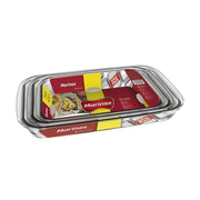 PACK 3 ASADERAS RECTANGULARES 3, 2.4 Y 1.8 LTS MARINEX