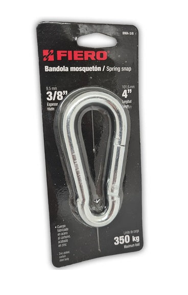 MOSQUETON FIJO FIERO BANMOS 3/8