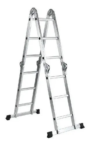 ESCALERA MULTI PLEGABLE ALUMINIO 12 PEL 3.7 MT