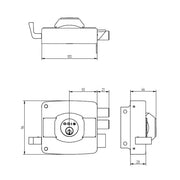 CERRADURA SOBREPONER ODIS RIM 321BB