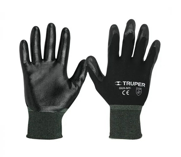 GUANTE NYLON NITRILO "L"   TRUPER GUX-NIT-L
