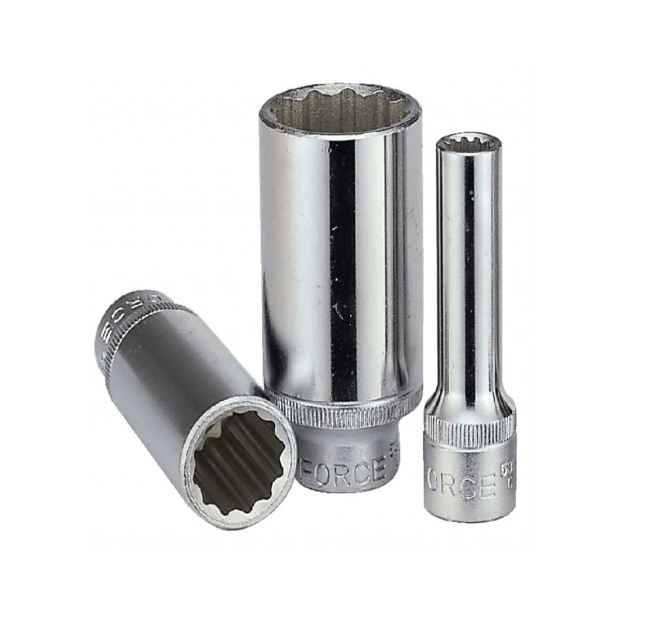 DADO LARGO POLIGONAL FORCE []3/8" X 13 MM