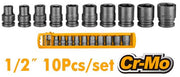 JUEGO DADOS IMPACTO []1/2 INGCO 10-24 MM HKISSD12101
